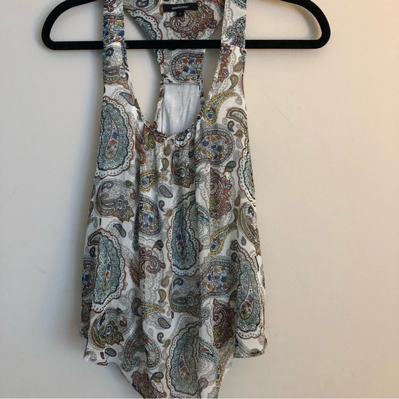 Ambiance Tops - Paisley breezy layered tank top- size small